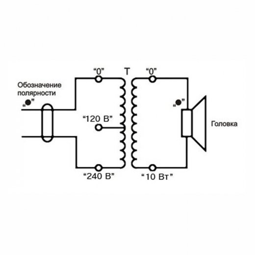 Схема громкоговорителя сюрприз