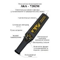 Ручной металлодетектор АКА-7202M