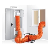 Всасывающая двухзонная обвязка  для дымососа производительностью 8000 м3/час