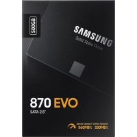 SSD накопитель Samsung 870 EVO MZ-77E500BW 500ГБ, 2.5", SATA III, SATA SSD накопитель Samsung 870 EVO MZ-77E500BW 500ГБ, 2.5", SATA III, SATA