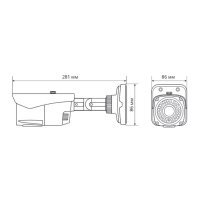 Уличная AHD видеокамера Praxis PB-6113AHD 2.8-12