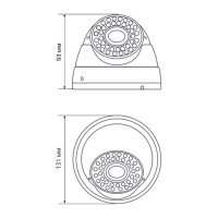 Купольная IP-камера Praxis PE-7142IP 2.8-12 A/SD