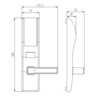 Электронный замок Bonwin BW803SC-S