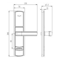Электронный замок Bonwin BW823WF-SC-G EURO