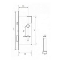 Электронный замок Bonwin BW823BG-T6 EURO