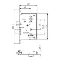 Электронный замок Bonwin BW823SC-G