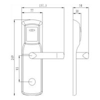 Электронный замок Bonwin BW823SB-C