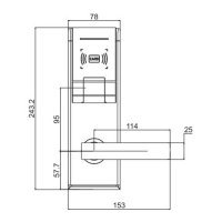 Электронный замок AYT 930BP-6-DI