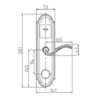 Электронный замок AYT 998BK-DI