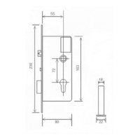 Электронный офисный замок Bonwin BW803SC-K EURO