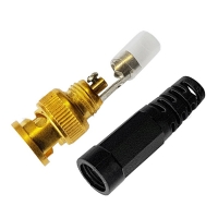 Tantos разьем  TS BNC штекер под винт, пластик (с колпачком)