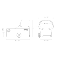 Коллиматорный прицел Hawke Reflex Red Dot Sight ~ Digital Control Large(5 МОА)