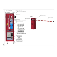 Шлагбаум автоматический скоростной Миг-4 с круглой стрелой 4 метра