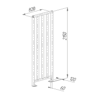 Praktika Ограждение полноростовое 820