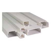 Кабель-канал 25x16, двойной замок, белый (60 м/уп)