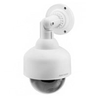 Rexant муляж уличной купольной камеры видеонаблюдения с мигающим красным светодиодом