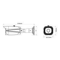 Уличная AHD видеокамера CMD HD1080-WB3,6IR-X Уличная AHD видеокамера CMD HD1080-WB3,6IR-X