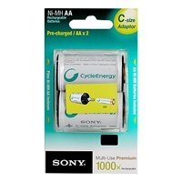 Купить Sony HR6-2BL 2100mAh + C-size adaptor [NHAAB2KX2C] (20/60) в 