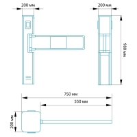 Автоматическая калитка БЛОКПОСТ КЛ 600
