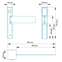Автоматическая калитка БЛОКПОСТ КЛ 500