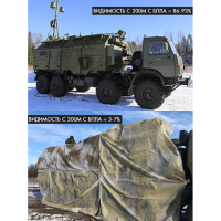 Маскировочный тент для туризма Зима 3х6