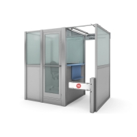 Кабина паспортного контроля с каркасом из алюминиевого профиля Кабина паспортного контроля с каркасом из алюминиевого профиля