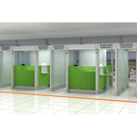 Кабины паспортного контроля с облицовкой композитными материалами Кабины паспортного контроля с облицовкой композитными материалами