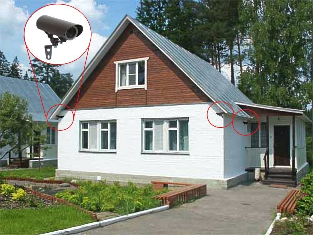 установка системы видеонаблюдения для дома